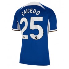 Chelsea Moises Caicedo #25 Hjemmedrakt 2023-24 Kortermet